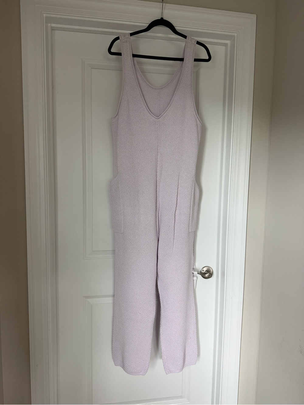 Free People Hailee Knit Wide-Leg Jumpsuit in Lavender - Picture 2 of 3